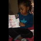 Londyn James holding up her note from Holland Cunningham in the Facebook video
Tomeka Fisher via Facebook